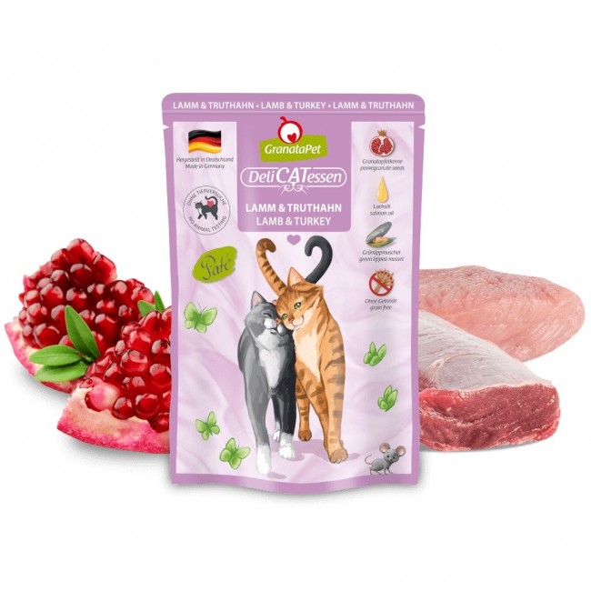 GRANATAPET DeliCATessen Lamb and turkey - wet cat food - 85g