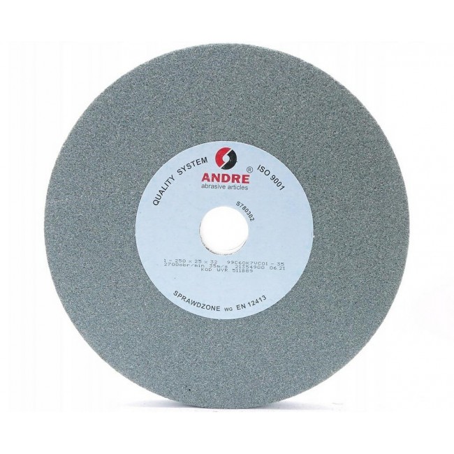 Flat grinding wheel 250mm x 25mm x 32mm green