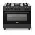 Ravanson KWGE-K90 black gas/electric cooker