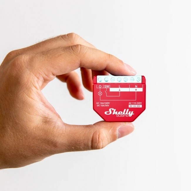 Shelly Qubino Wawe 1PM Smart switch Red