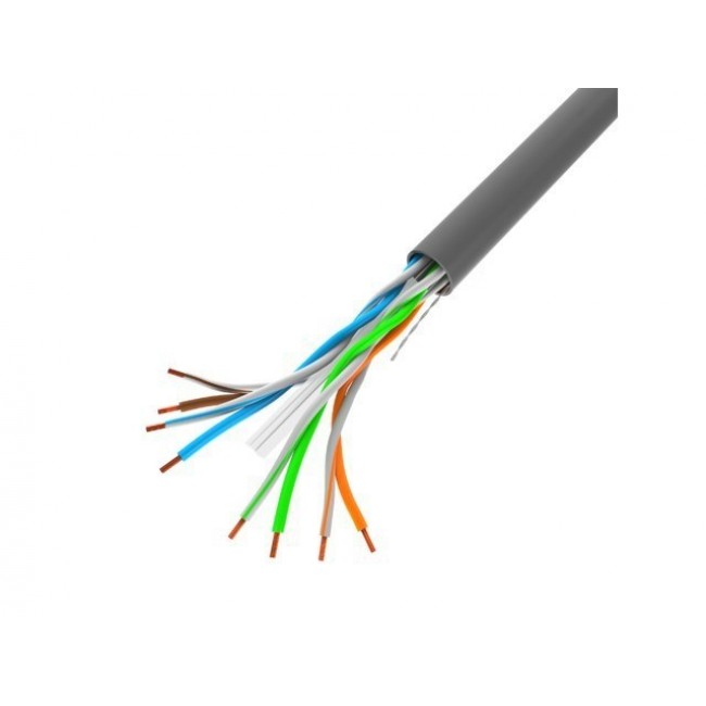 Network cable Lanberg Grey 100 m Cat6 U/UTP Network cable Lanberg Grey 100 m Cat6 U/UTP