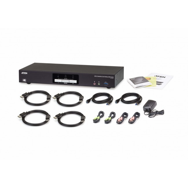 ATEN CS1942DP - KVM/audio/USB switch - 2 ports