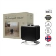 MILL PTC FAN HEATER CUS1800MECBA electric space heater Fan electric space heater Indoor 1800 W Black MILL PTC FAN HEATER CUS1800MECBA electric space heater Fan electric space heater Indoor 1800 W Black