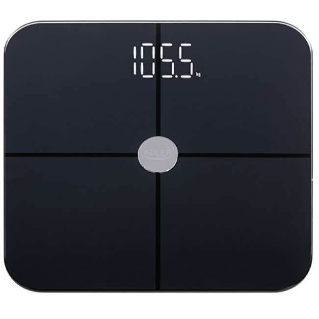 ADLER 8187b black bathroom scales