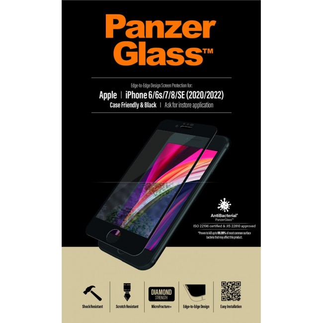 PanzerGlass Screen Protector iPhone 8 | 7 | 6s | 6 | SE (2020/2022) | Edge-to-Edge PanzerGlass Screen Protector iPhone 8 | 7 | 6s | 6 | SE (2020/2022) | Edge-to-Edge