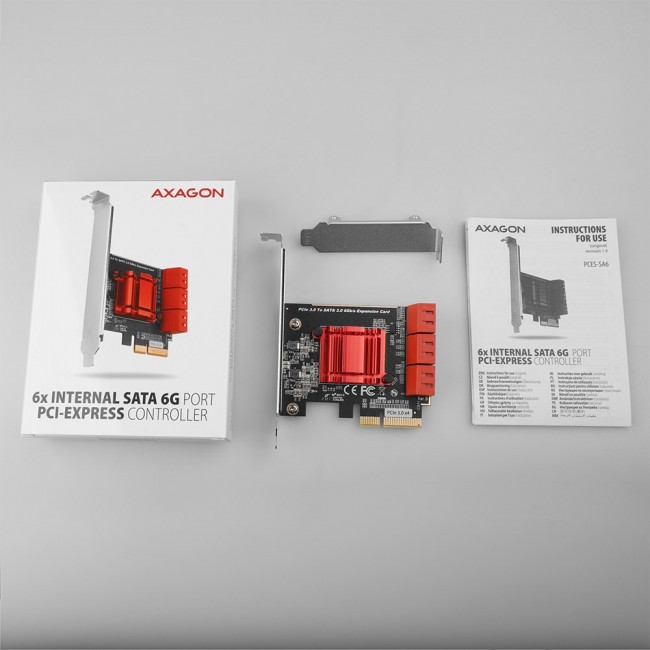 AXAGON PCES-SA6 PCIe Controller 6x int AXAGON PCES-SA6 PCIe Controller 6x int