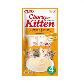 INABA Churu Kitten Chicken Recipe - cat treats - 4x14g