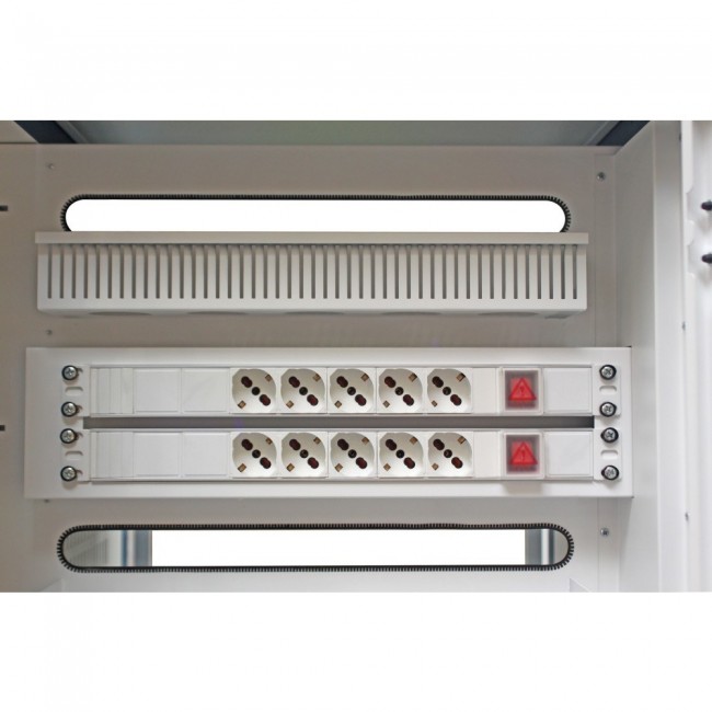 Techly Ventilated Charging Station Trolley 30 Notebook or Smartphone Black/Grey