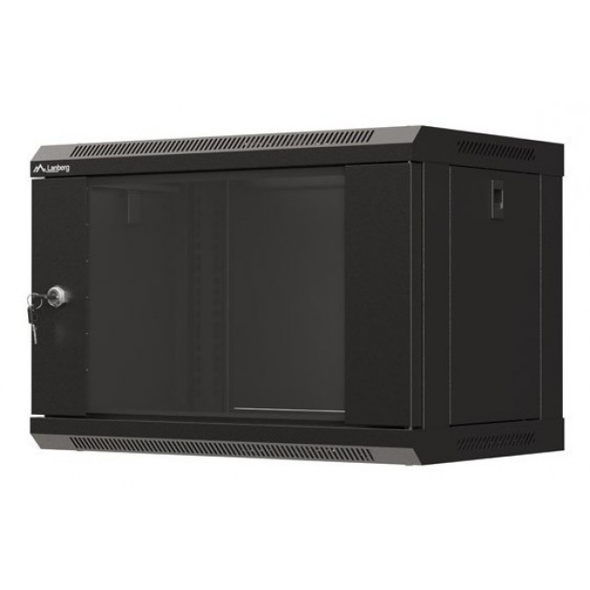 Lanberg WF03-5306-10B rack cabinet 6U Wall mounted rack Black