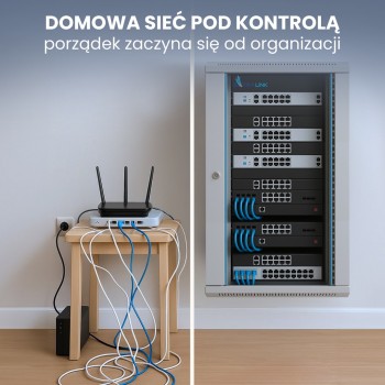 Extralink Rackmount cabinet 12U 600x450 Gray wall mounted