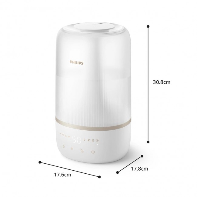 Philips 1000 series HU1510/04 humidifier Ultrasonic 3 L White 19 W