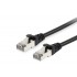 Equip Cat.6A S/FTP Patch Cable, 30m, Black