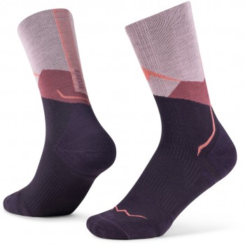 BUFF Merino Lightweight Crew Sock LWC1 Socks, Pink L