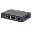 Intellinet 4-Port Gigabit Ultra PoE Extender, Adds up to 100 m (328 ft.) to PoE Range, 90 W PoE Power Budget, Four PSE Ports with up to 30 W Output, IEEE 802.3bt/at/af Compliant, Metal Housing