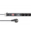 Digitus Socket strip with aluminum profile and switch, surge protection, integrated line filter, 5-way safety sockets, 2 m cable safety plug Digitus Socket strip with aluminum profile and switch, surge protection, integrated line filter, 5-way safety sockets, 2 m cable safety plug
