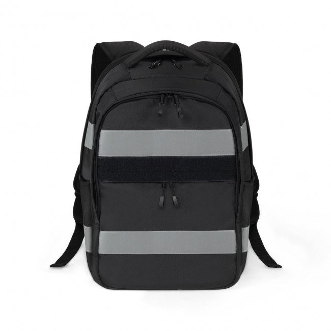 DICOTA Hi-Vis V2 backpack Rucksack Black Polyethylene terephthalate (PET), Thermoplastic polyurethane (TPU)