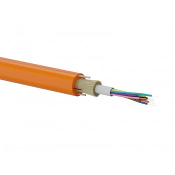 OS2 Outdoor DAC Fiber Optic Cable For Direct Ground Laying , Orange SM 4J 9/125 G652D Fca PE ALANTEC