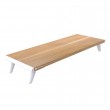 Techly ICA-MS 389 monitor mount / stand Desk White, Wood