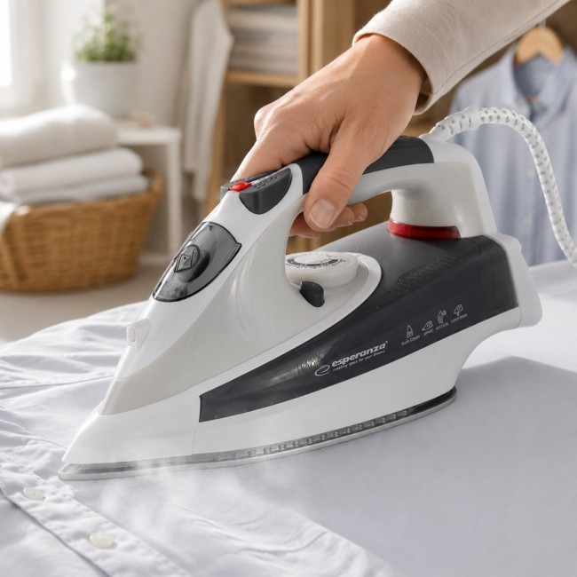 Esperanza EHI009 Dampjern Keramisk kogeplade Gr , Hvid 2400 W