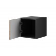 Cama full storage cabinet ROCO RO5 37/37/39 black/black/white