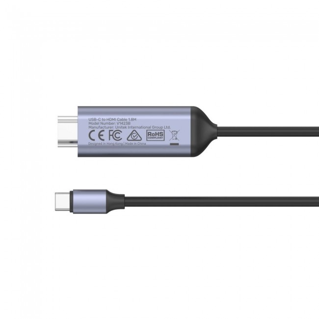 UNITEK V1423B video cable adapter 1.8 m USB Type-C HDMI UNITEK V1423B video cable adapter 1.8 m USB Type-C HDMI