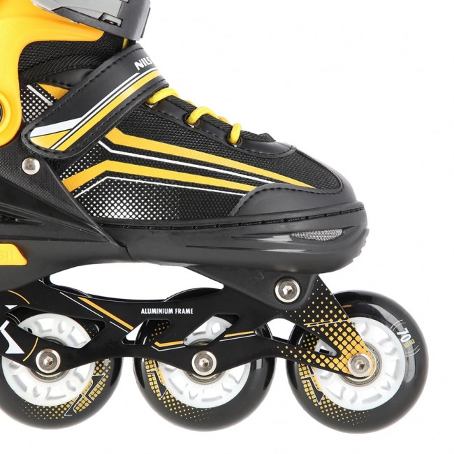 NILS EXTREME NH18190 2IN1 SKATES BLACK/ORANGE SIZE. L (39-43) WITH INTERCHANGEABLE HOCKEY SKATES