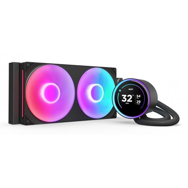 NZXT Kraken Elite 280 RGB Processor All-in-one liquid cooler 14 cm Black 1 pc(s) NZXT Kraken Elite 280 RGB Processor All-in-one liquid cooler 14 cm Black 1 pc(s)