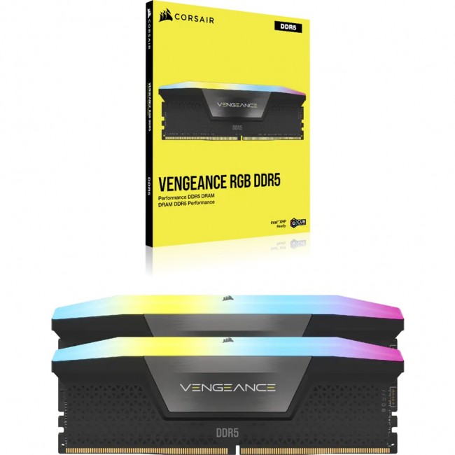 Corsair Vengeance RGB CMH64GX5M2B6600C32 memory module 64 GB 2 x 32 GB DDR5 Corsair Vengeance RGB CMH64GX5M2B6600C32 memory module 64 GB 2 x 32 GB DDR5