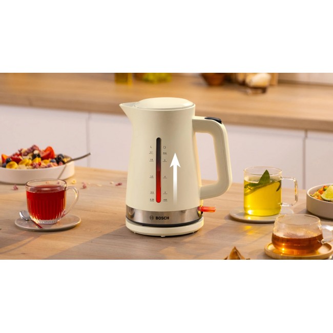 Bosch MyMoment electric kettle 1.7 L 2400 W Cream
