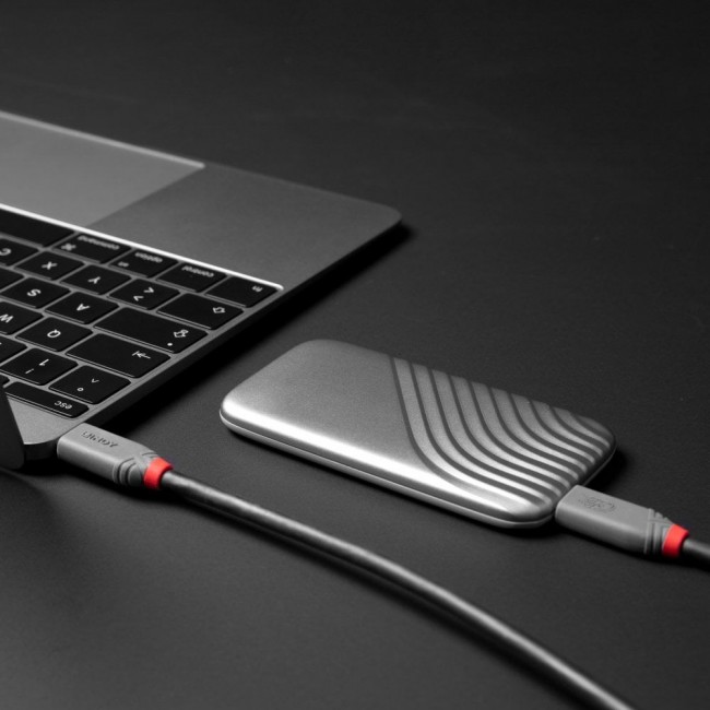 Lindy 2m USB 4 240W Type C Cable, Anthra Line