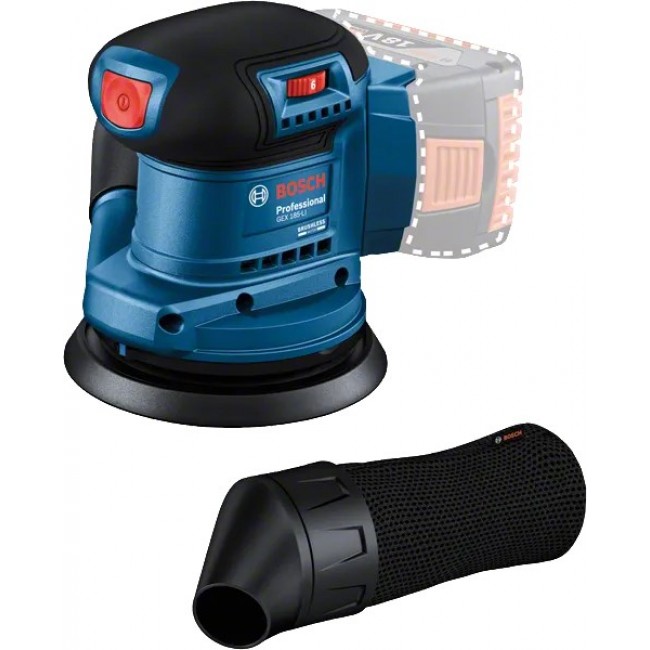 BOSCH. MIMOSA GRINDER 125mm GEX 185-LI SOLO ...