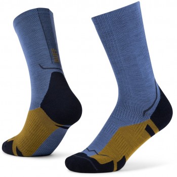 BUFF Merino Lightweight Crew Sock LWC4 Socks, Blue L