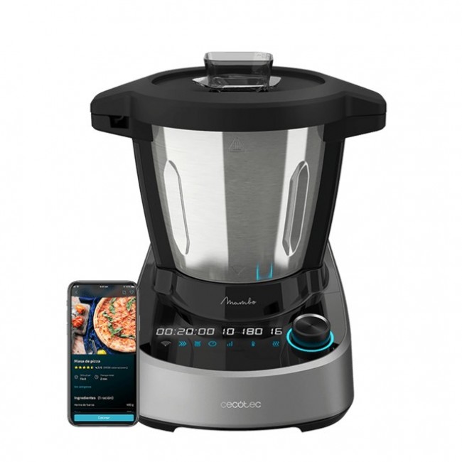 Cecotec 04341 food processor 1600 W 3.3 L Black, Stainless steel Built-in scales