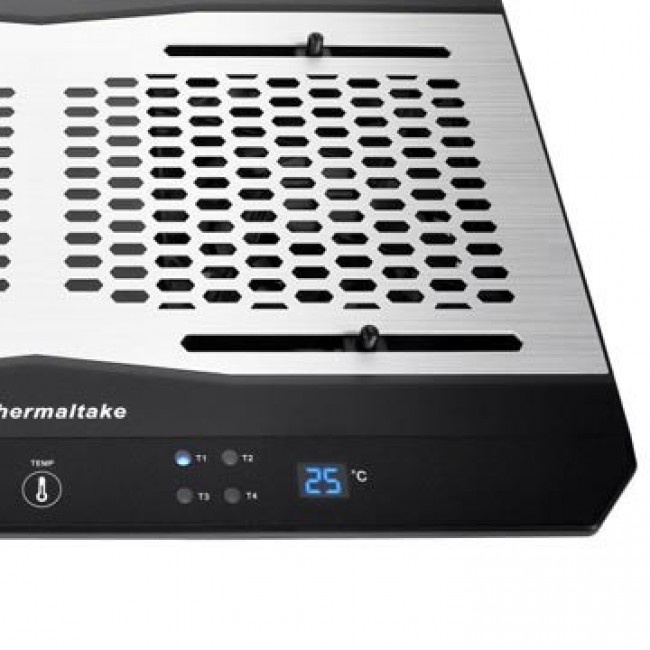 Thermaltake CL-N002-PL12BL-A laptop cooling pad 1300 RPM Aluminium, Black Thermaltake CL-N002-PL12BL-A laptop cooling pad 1300 RPM Aluminium, Black