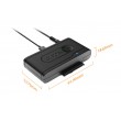 Icy Dock EZ-Adapter Ex MB931U-1VB R1 USB-C+A Gen 2 (10Gbps) to U.2 NVMe SSD Thunderbolt 4 Port Compatible Reader Adapter