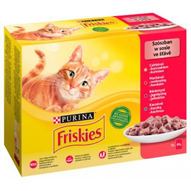 Friskies Mix meat - wet cat food - 12 x 85 g