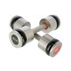 Chrome dumbbells 2x8 kg silicone elements HMS Premium HH08