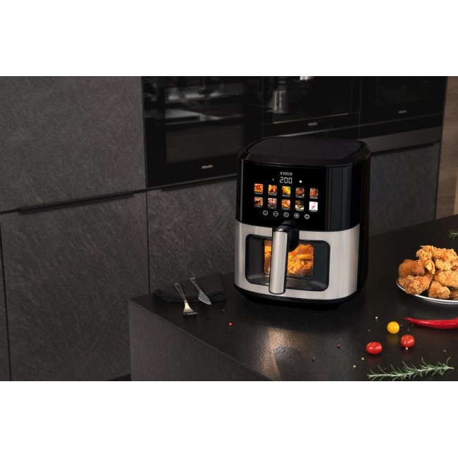 N'oveen AF770 X-LINE Greaseless deep fat fryer Black, Silver N'oveen AF770 X-LINE Greaseless deep fat fryer Black, Silver