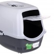 DIAMENTIQ BAYA light grey/dark grey - cat litter box - 55,5 x 40 x 38,7 cm