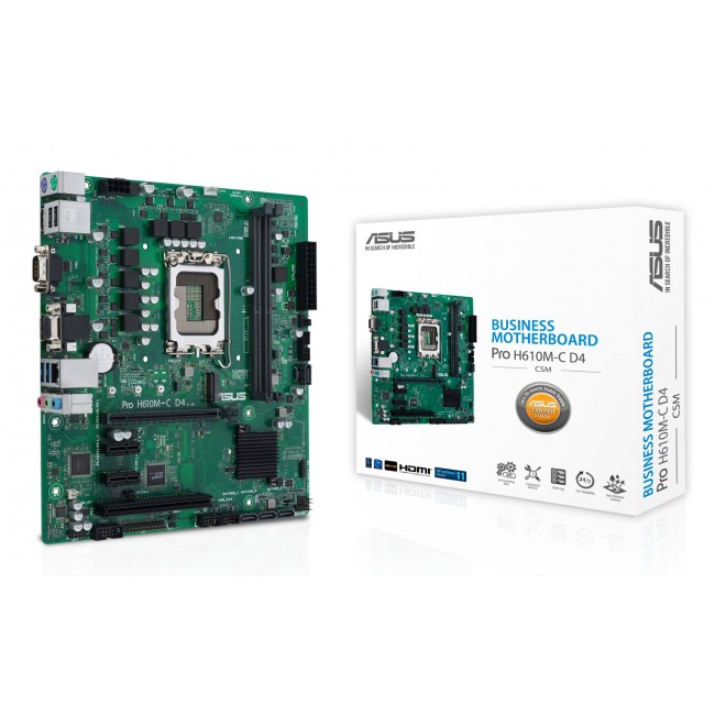 ASUS PRO H610M-C D4-CSM Intel H610 LGA 1700 micro ATX ASUS PRO H610M-C D4-CSM Intel H610 LGA 1700 micro ATX