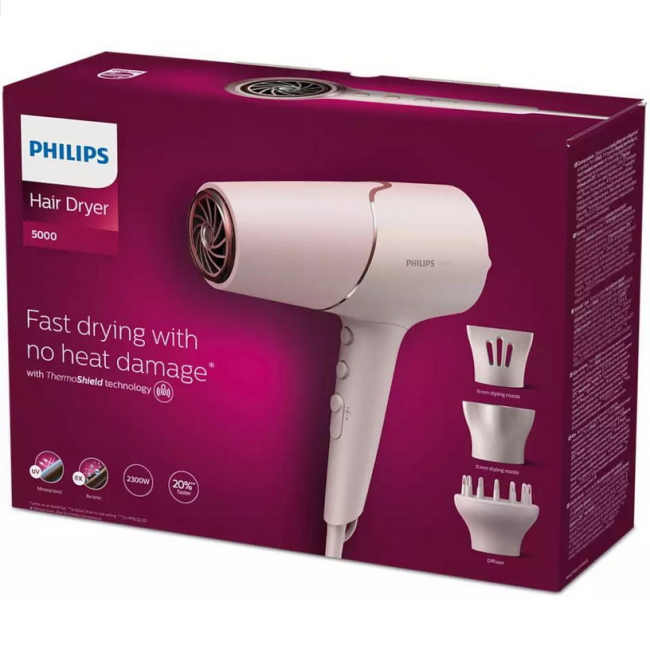 Philips 5000 series BHD530/20 hair dryer 2300 W Pearl Philips 5000 series BHD530/20 hair dryer 2300 W Pearl