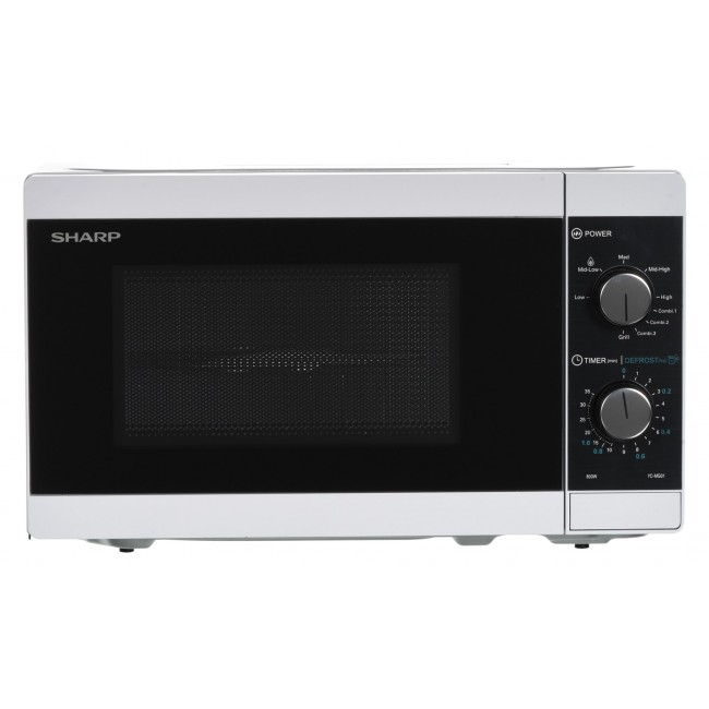Sharp YC-MG01E-W microwave Countertop Grill microwave 20 L 800 W Black, White Sharp YC-MG01E-W microwave Countertop Grill microwave 20 L 800 W Black, White