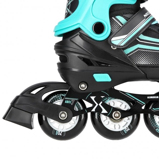NILS EXTREME NH18190 2IN1 SKATES BLACK/BLUE SIZE. S (29-33) WITH INTERCHANGEABLE HOCKEY SKATES