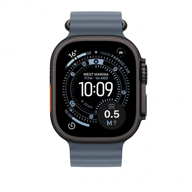 Apple Titanium Finish Band Blue Fluoroelastomer, Titanium Apple Titanium Finish Band Blue Fluoroelastomer, Titanium