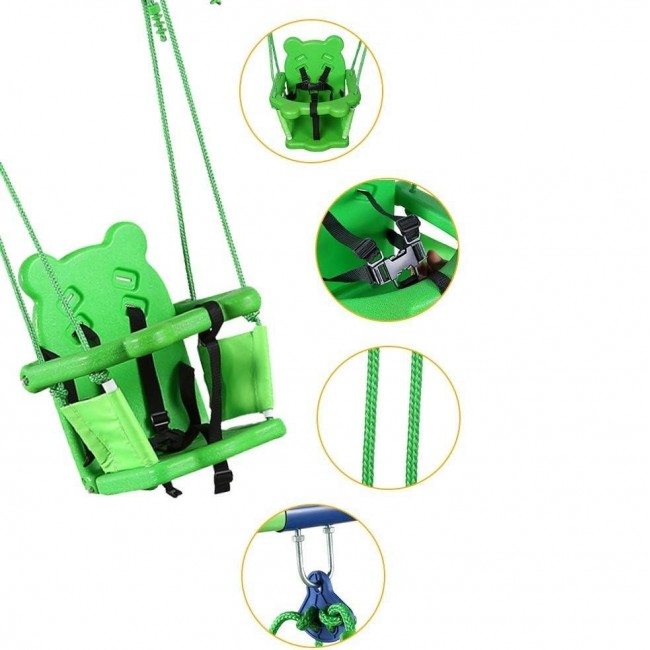 Extralink BLACK FOREST STELAZOWA HUSTAWKA KUBELKOWA DLA MALYCH DZIECI 116x140x123CM CD-S006