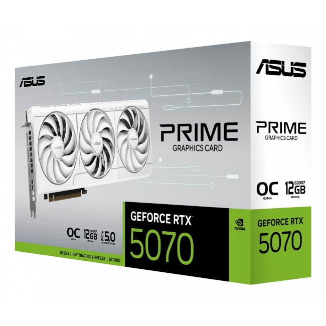 ASUS Prime -RTX5070-O12G-WHITE NVIDIA GeForce RTX 5070 12 GB GDDR7