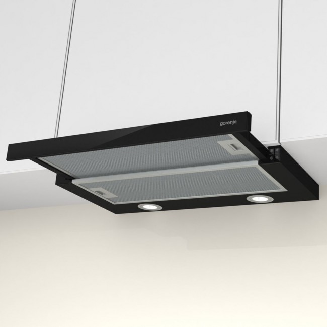 Gorenje TH62E4BG Semi built-in (pull out) Black 450 m /h