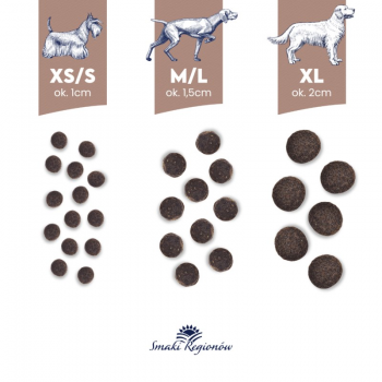 BALTICA Smaki region w Small breeds Venison with forest fruits - dry dog food - 1kg