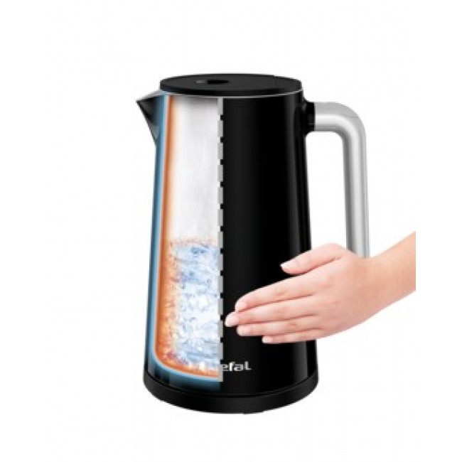 Tefal KO851 electric kettle 1.7 L Black 1800 W