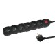 Esperanza ELK219K power extension 5 m 6 AC outlet(s) Indoor Black